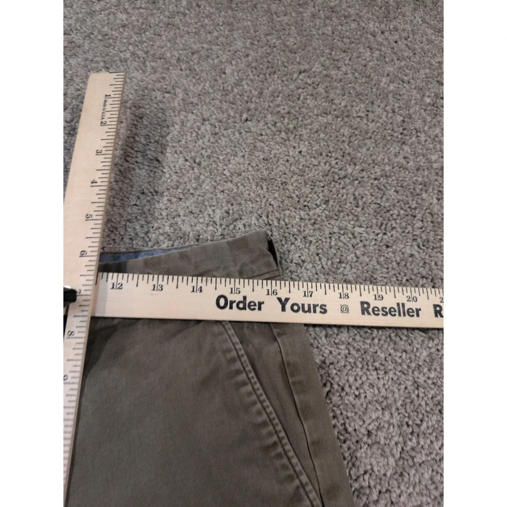 J.Crew 484 Slim Fit‎ Chino Pants Mens 33x34 Olive Green Stretch Cotton Twill